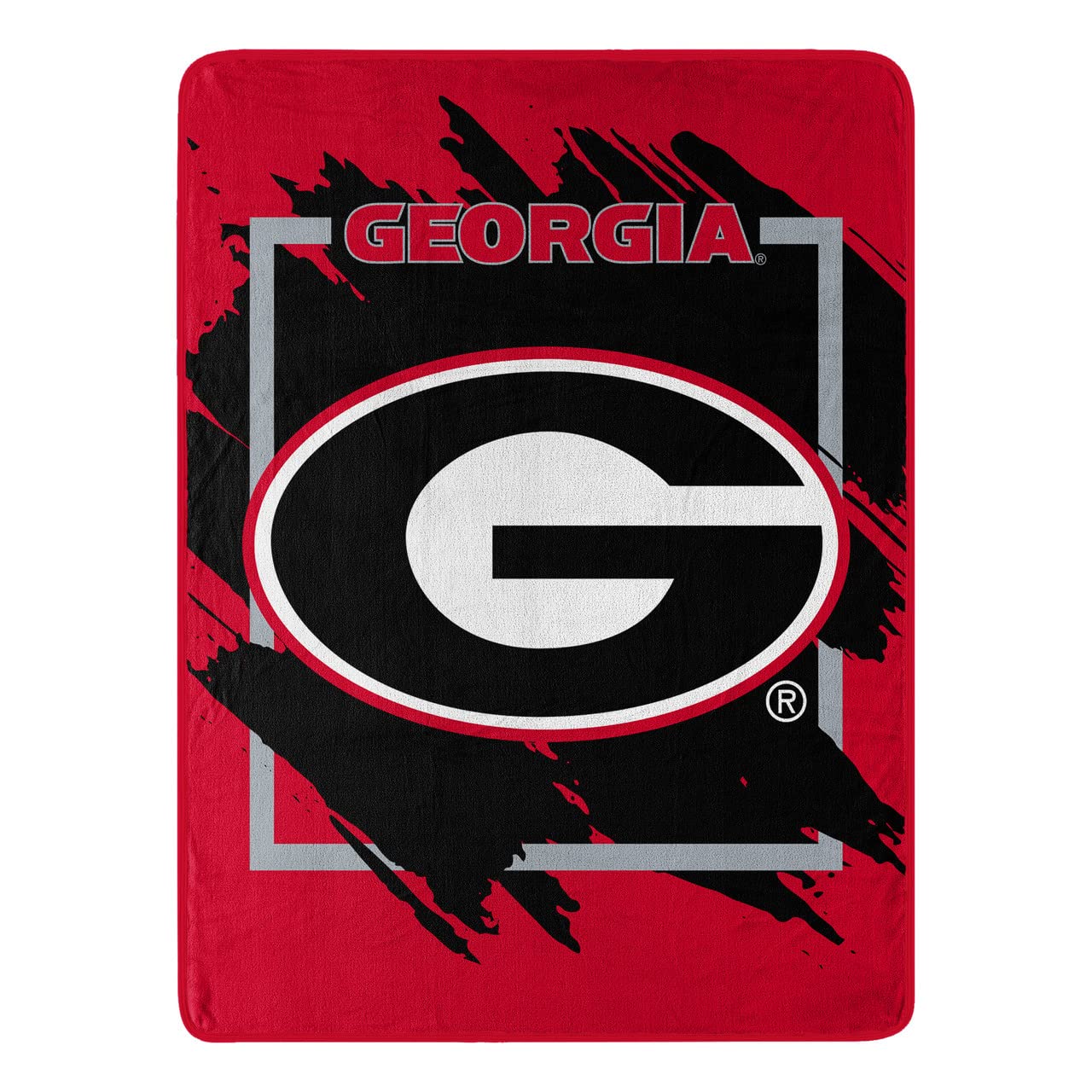 Plaid NCAA Georgia Bulldogs d'exception en Micro Raschel premium