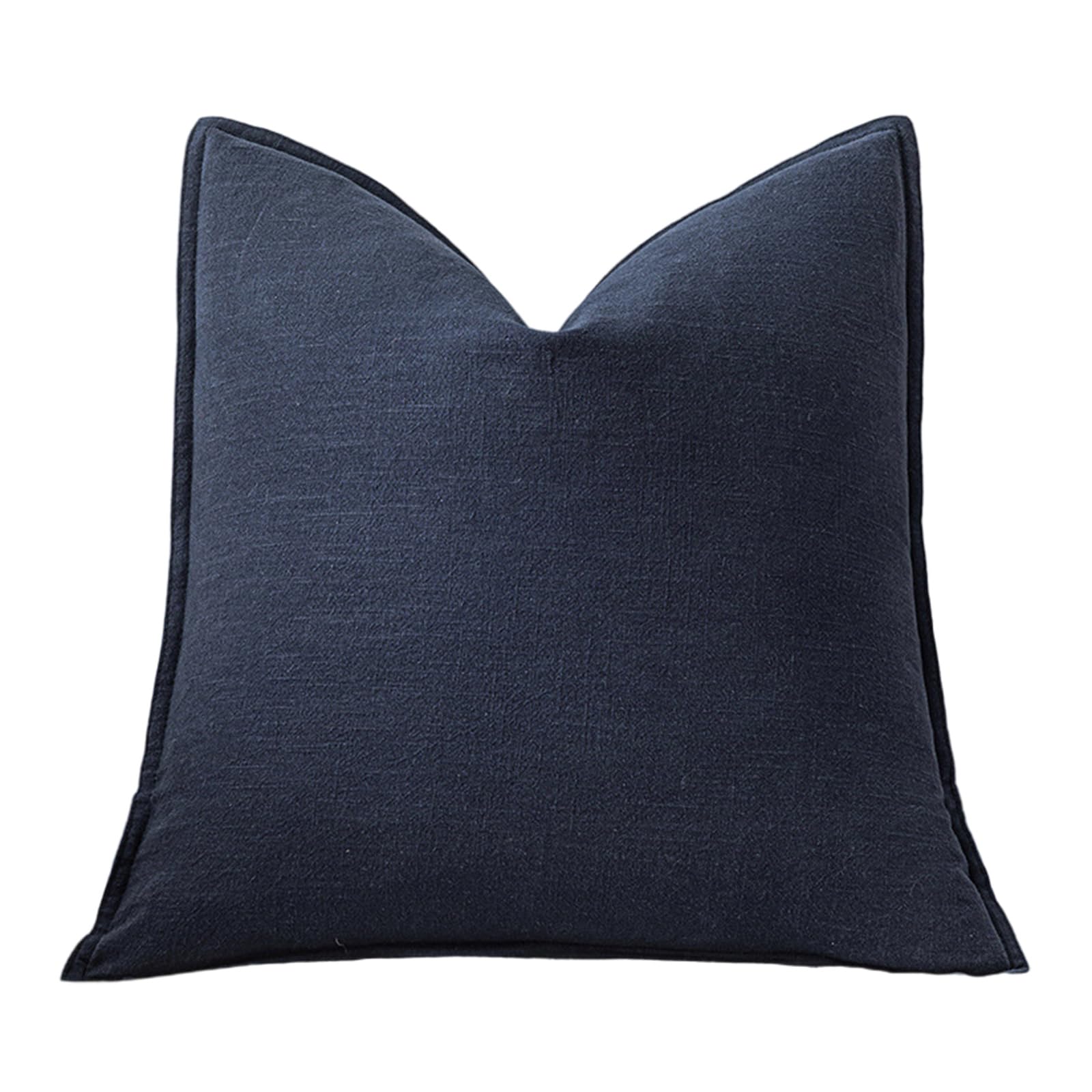 Carotoe Hidden Blue Durability Linen Pillow Covers Pillowcase Lightweight Hypoallergenics Fabric Simple Elegant Design Pillow Slipcover Linen Covers