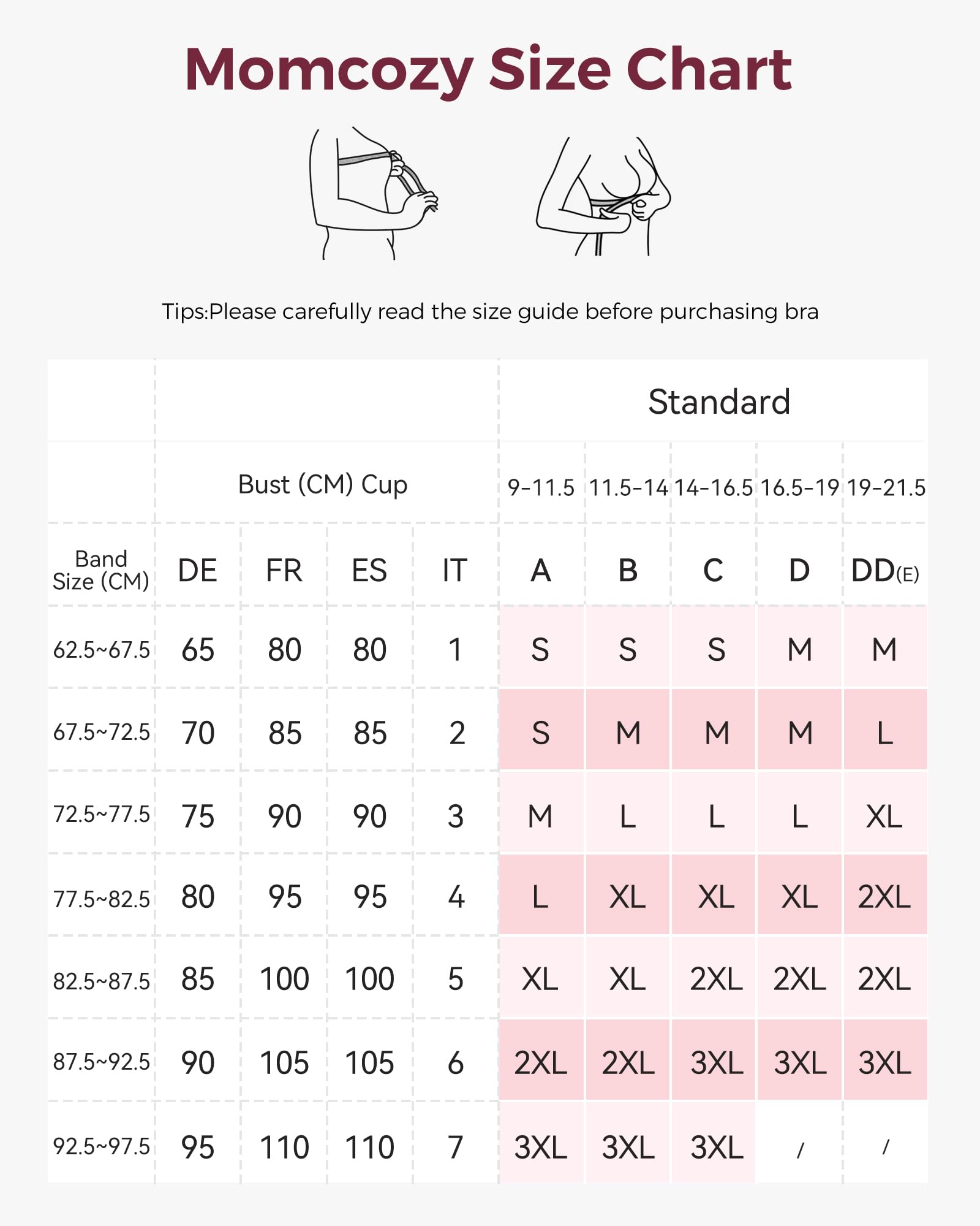Momcozy Reggiseno per allattamento senza ferretto, reggiseno per gravidanza senza cuciture e reggiseno per il sonno, morbido bralette imbottite per allattamento e vita quotidiana