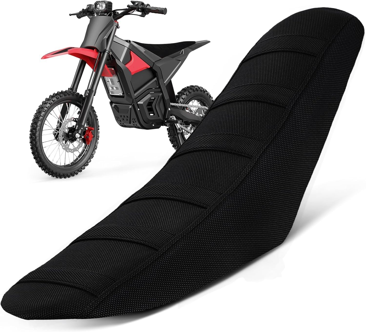 Ebike Seat Cover for Yozma IN10 In 10 Electric Dirt Pit Bike Motorcycle Non-Slip Soft Cushion Black