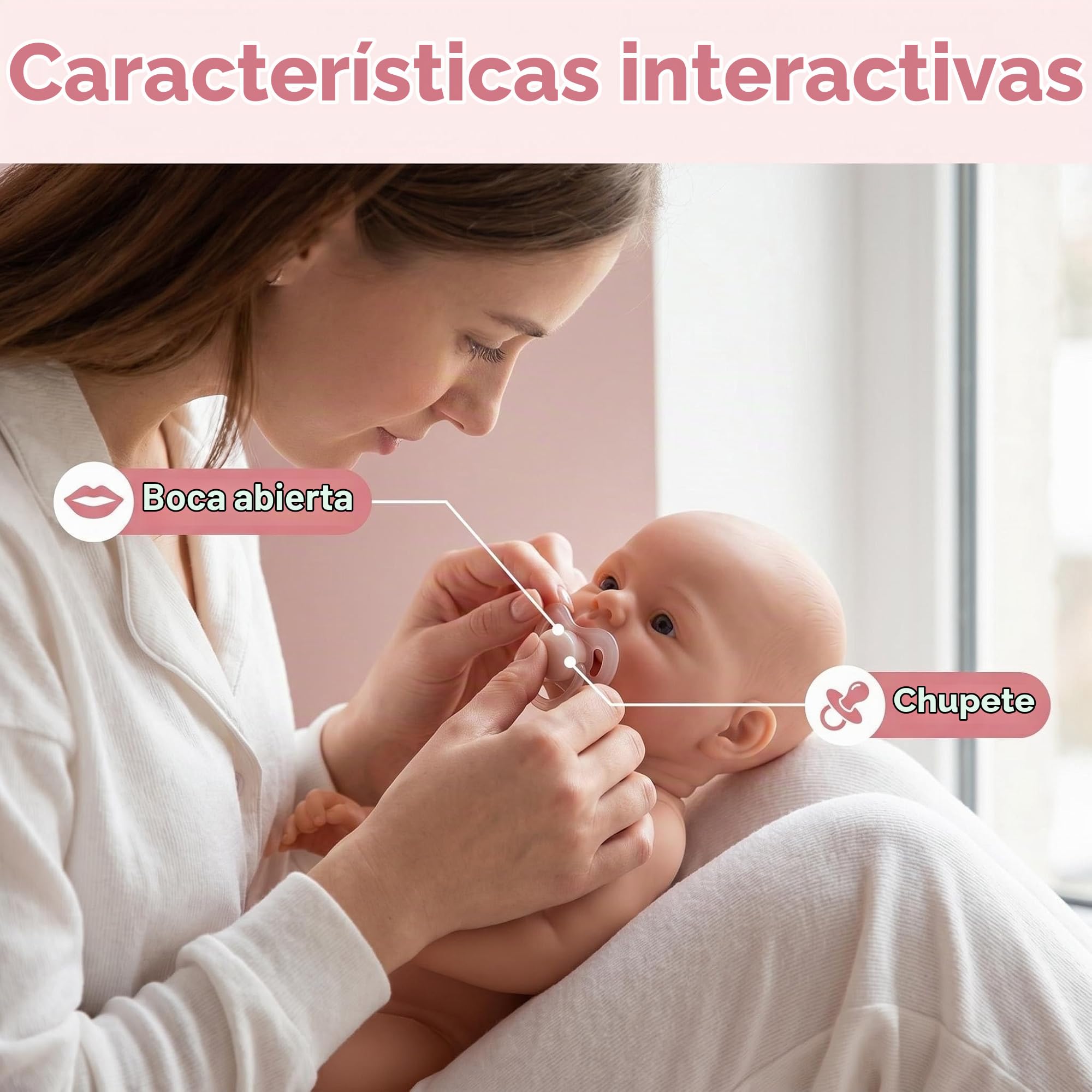 Anano 2kgs Bebe Reborn Silicona Cuerpo Completo Sin Vinilo | 33cm Muñecas Niña Realista con una Dulce Sonrisa - Muñecos Bebes para Niños a Partir de 3 Años, Lavable