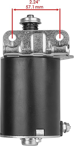 Miniatura 3 de Caltric Motor de arranque compatible con John Deere 92H D125 D130 D140 D155 D160 MIA13038 / engranaje de acero de 15 dientes