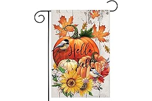 Hello Fall Garden Flags 12x18