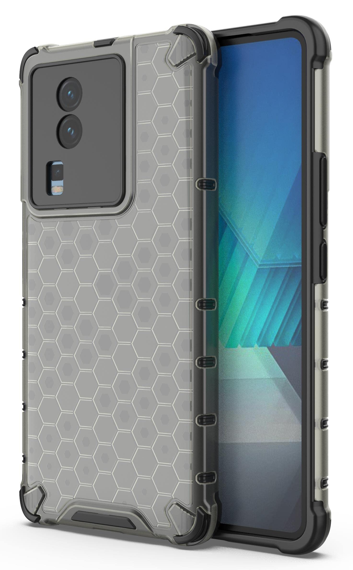 BlazeTech for [ IQOO Neo7 Pro 5G / Neo 7 Pro 5G ] Back Case Cover | Polycarbonate Hard Case Honeycomb |Camera Protection| Back Case for [ IQOO Neo7 Pro 5G / Neo 7 Pro 5G ]- Black (B0CVNC6351) Amazon Price History, Amazon Price Tracker