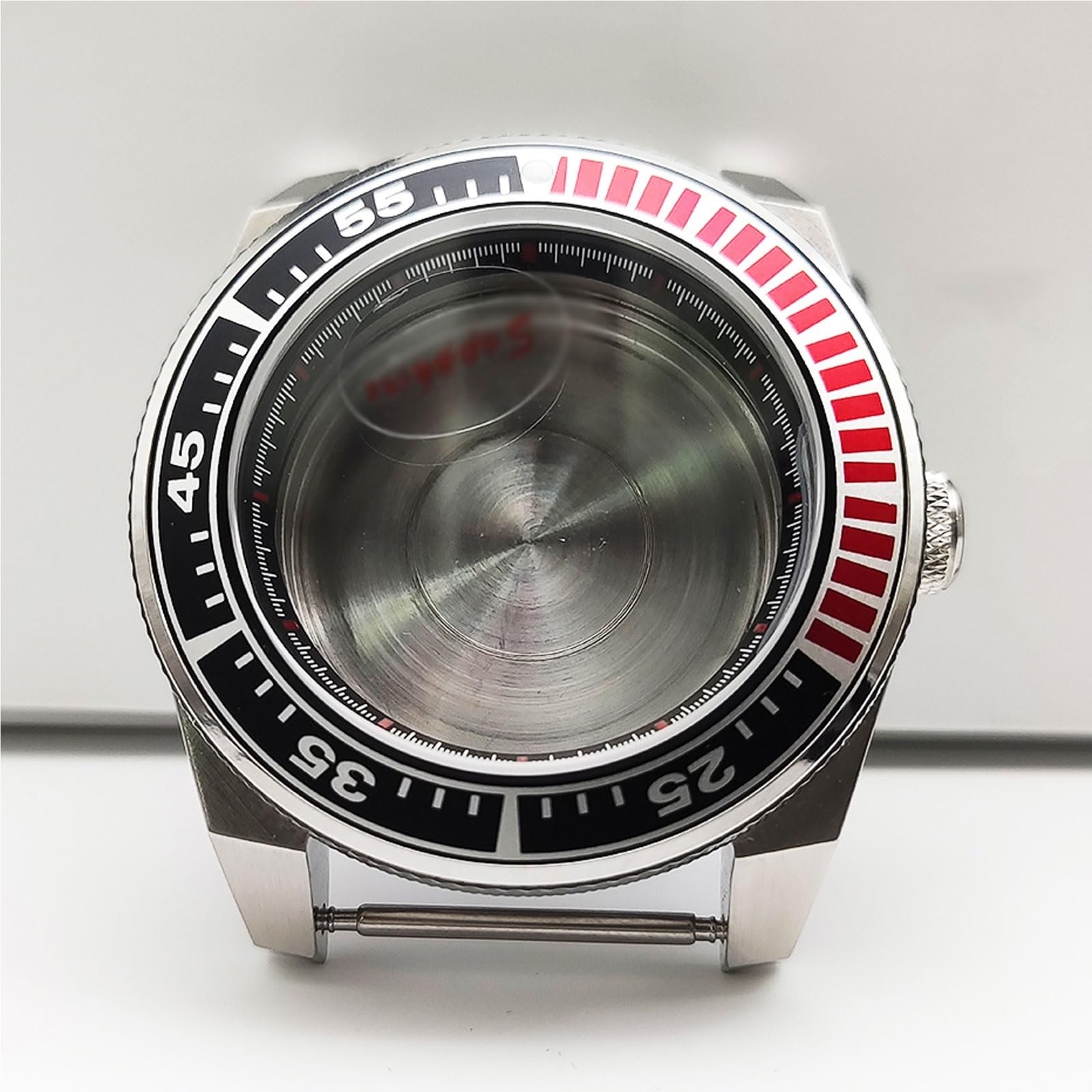 Etui na zegarek w stylu samurajskim 42 mm z szafirowym kryształem, kompatybilne z mechanizmem NH35/NH36/4R35 i narzędziami i zestawami naprawczymi paska 22 mm