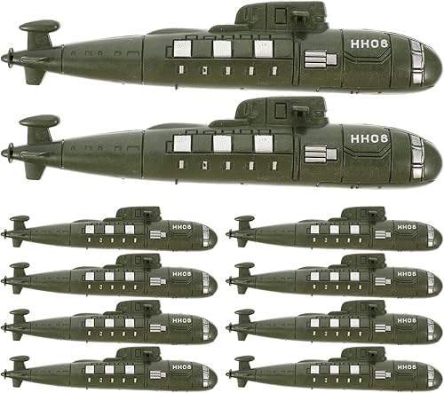 Yardwe 10 Uds. Simulado Submarino Juguetes de la Marina Decoración de Escritorio Juguetes Submarinos Adornamento Submarinos Modelo Decoración Niños