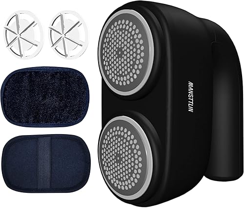 MANSTTLIN Fabric Shaver and Lint Remover 7 Pieces Fuzz Remover Electric Sweater Shaver to Remove Pilling Fuzz Remover Remove Clothes Fuzz Lint Balls