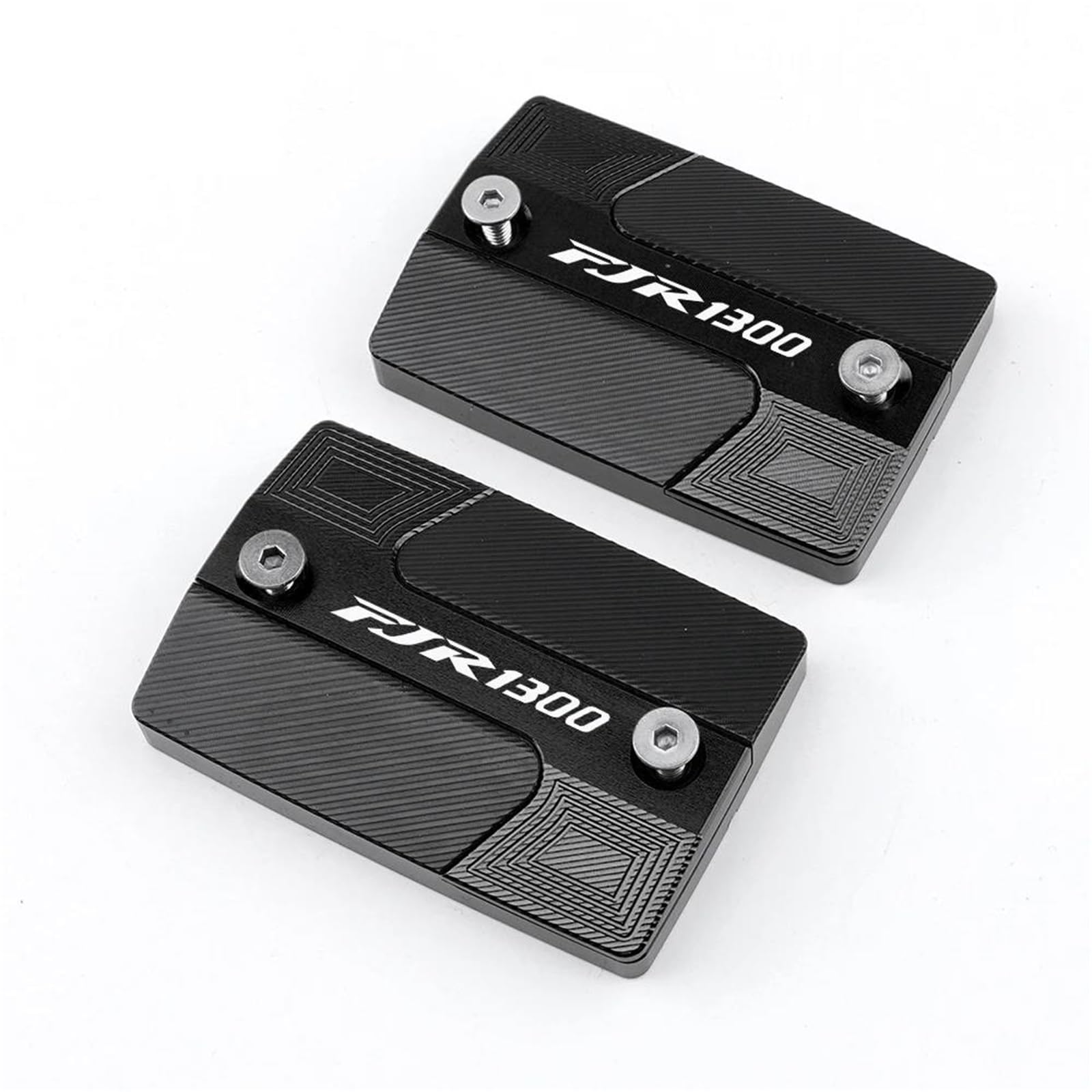Protettore del serbatoio Moto Di Alluminio CNC Frizione Anteriore Serbatoio Del Liquido Dei Freni Tappo Copertura Per YAMAHA FJR1300 FJR 1300(Black B)