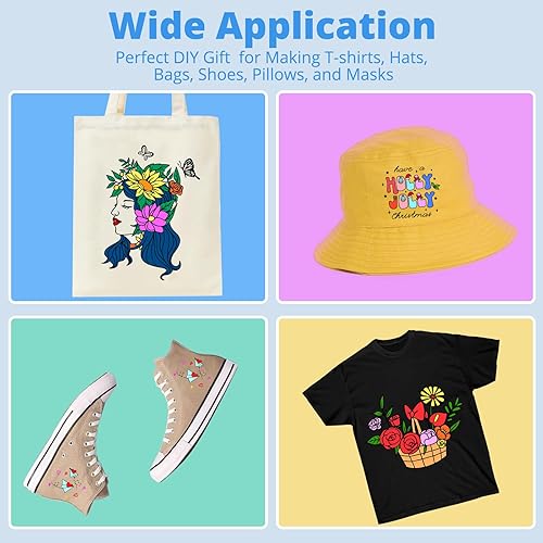 Miniatura 9 de HTVRONT Película de transferencia DTF para sublimación 30 hojas de papel DTF A4 (8.3 x 11.7 pulgadas) para impresoras de inyección de tinta, papel