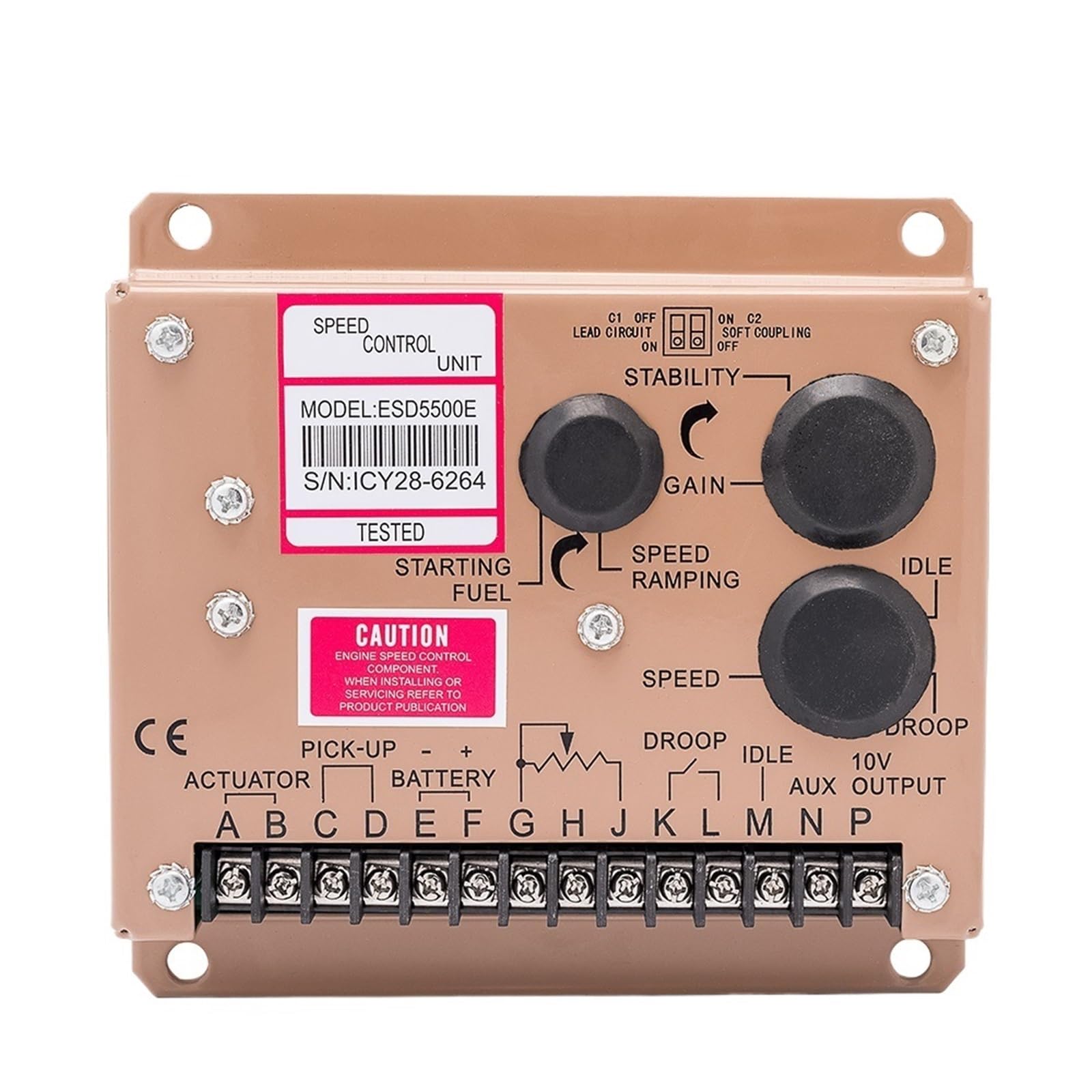 ESD5500E moduł regulatora prędkości generatora 5500E elektryczny regulator prędkości 12 V 24 V sterowanie silnikiem Diesel część (ESD 5500E)