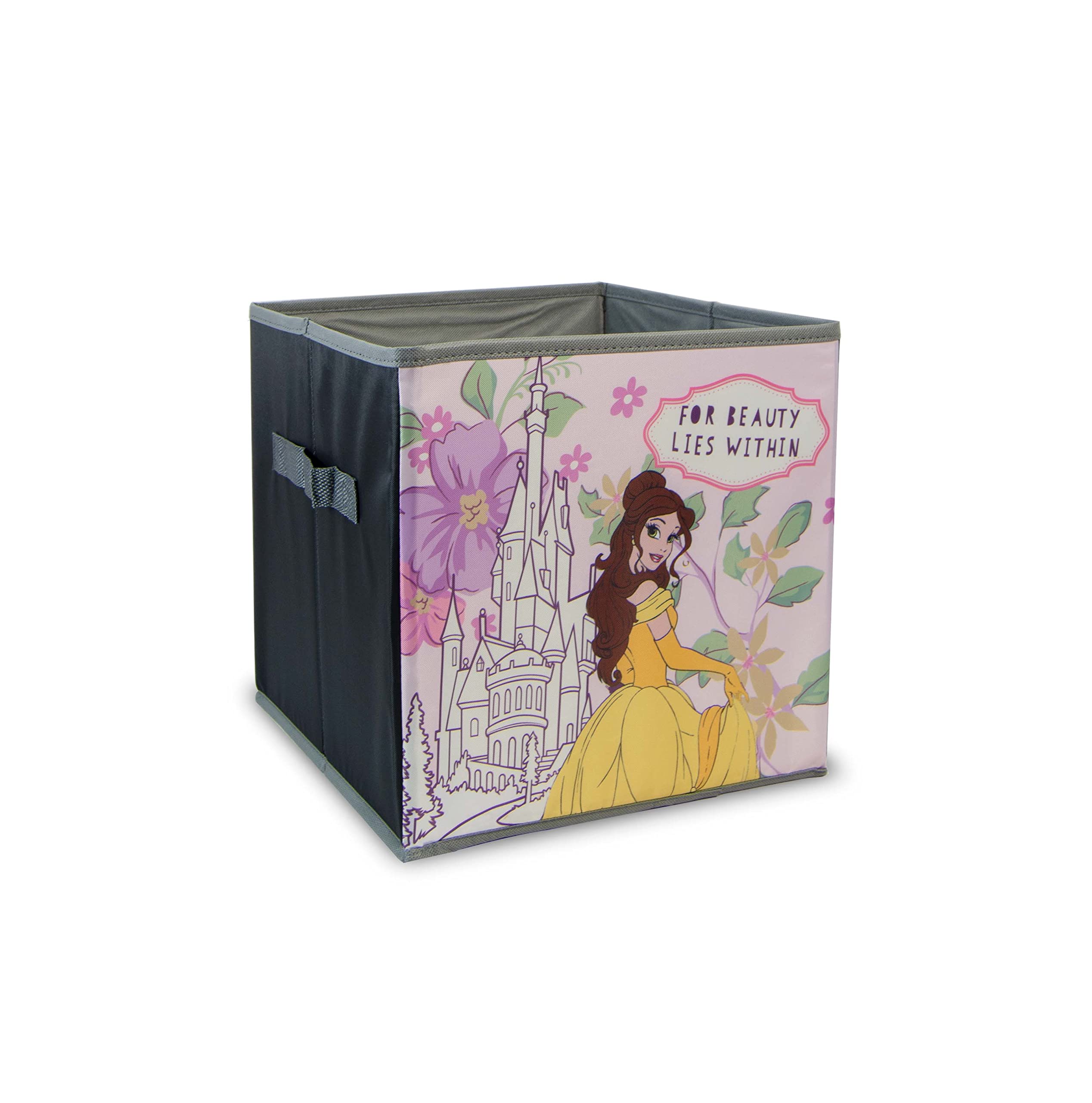 Princess Moldproof And Moistureproof Collapsible Storage Box Without Lids Holds 5Kg Weight Official Disney Product, Multicolor