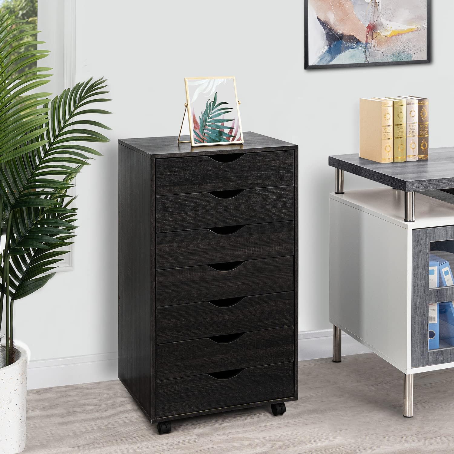 Naomi Home 7 Drawer Dresser for Bedroom, Stylish Tall