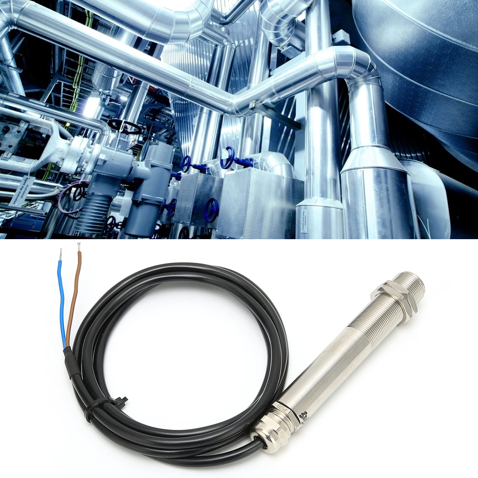 Cryfokt Sensore di Temperatura Sonda Termometro a Infrarossi Risposta Rapida Uscita 4-20MA per Forniture Industriali Fusione di Acciaio (-20℃-400℃)