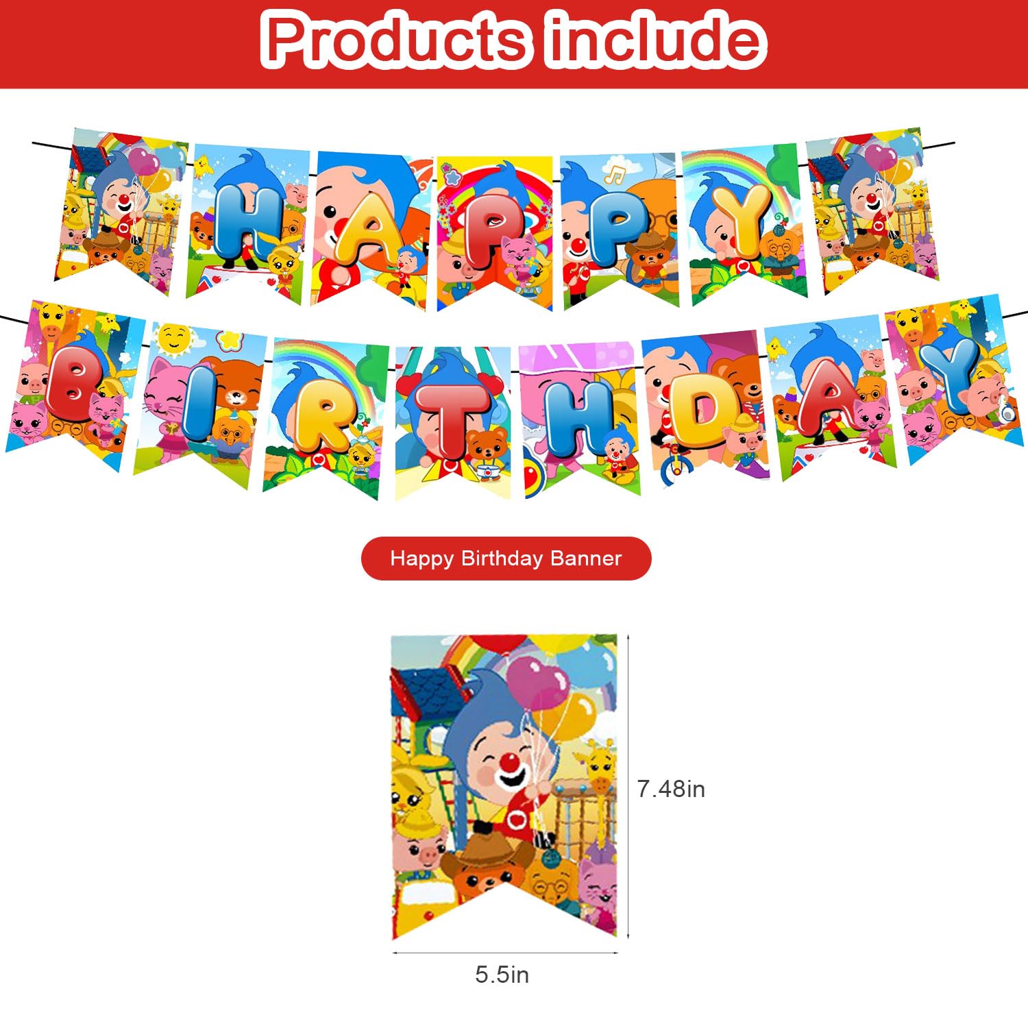 Plim Plim Theme Party Supplies,Plim Plim Birthday Party