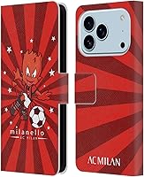 Vista 72 de Head Case Designs Funda de piel con licencia oficial de AC Milan Dream Big Children compatible con Apple iPhone 13 Mini