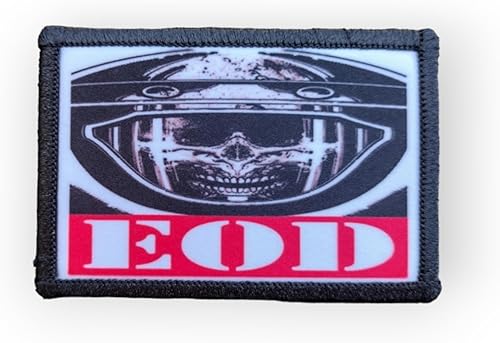 Miniatura 2 de EOD Bomb Squad Moral Patch Hook and Loop Army Military Custom Tactical 2A Gear