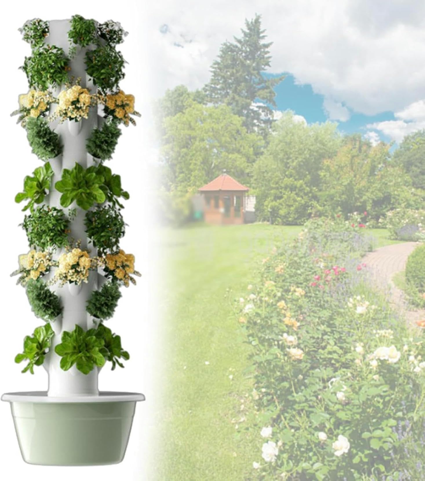 Kit culture hydroponique extérieur et intérieur pour créer un potager vertical sur son balcon