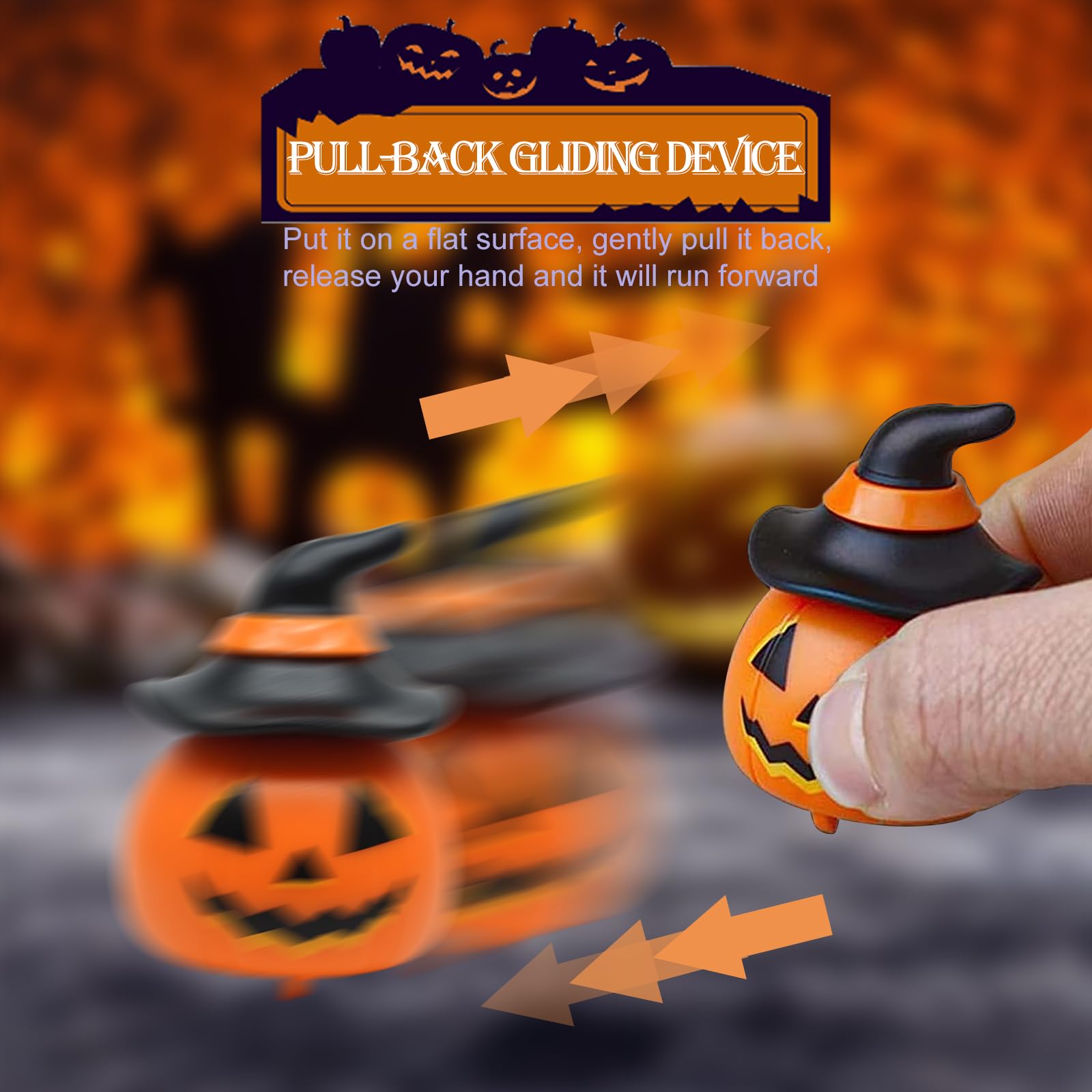 48 Palline Luminose Halloween - Gomma Fosforescente Con Motivi Spaventosi