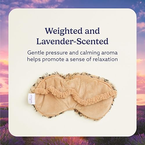 Vista 11 de warmies Máscara de ojos para microondas para calidez y comodidad - Compresa de calefacción y enfriamiento para calmar la relajación - Máscara