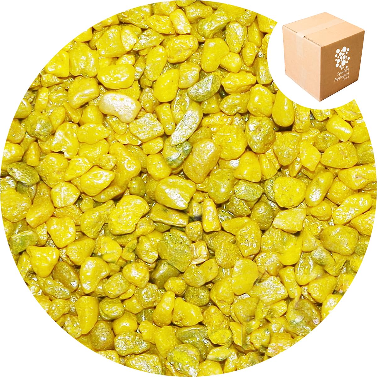 Specialist Aggregates ® - 1.7Kg Fish Tank Gravel - Pearlised xxxx Decorative Gravel/Stones | Aquarium | Terrarium | Home | Garden | Vase | Art | Craft | 12 COLOURS | UK Manufacturer