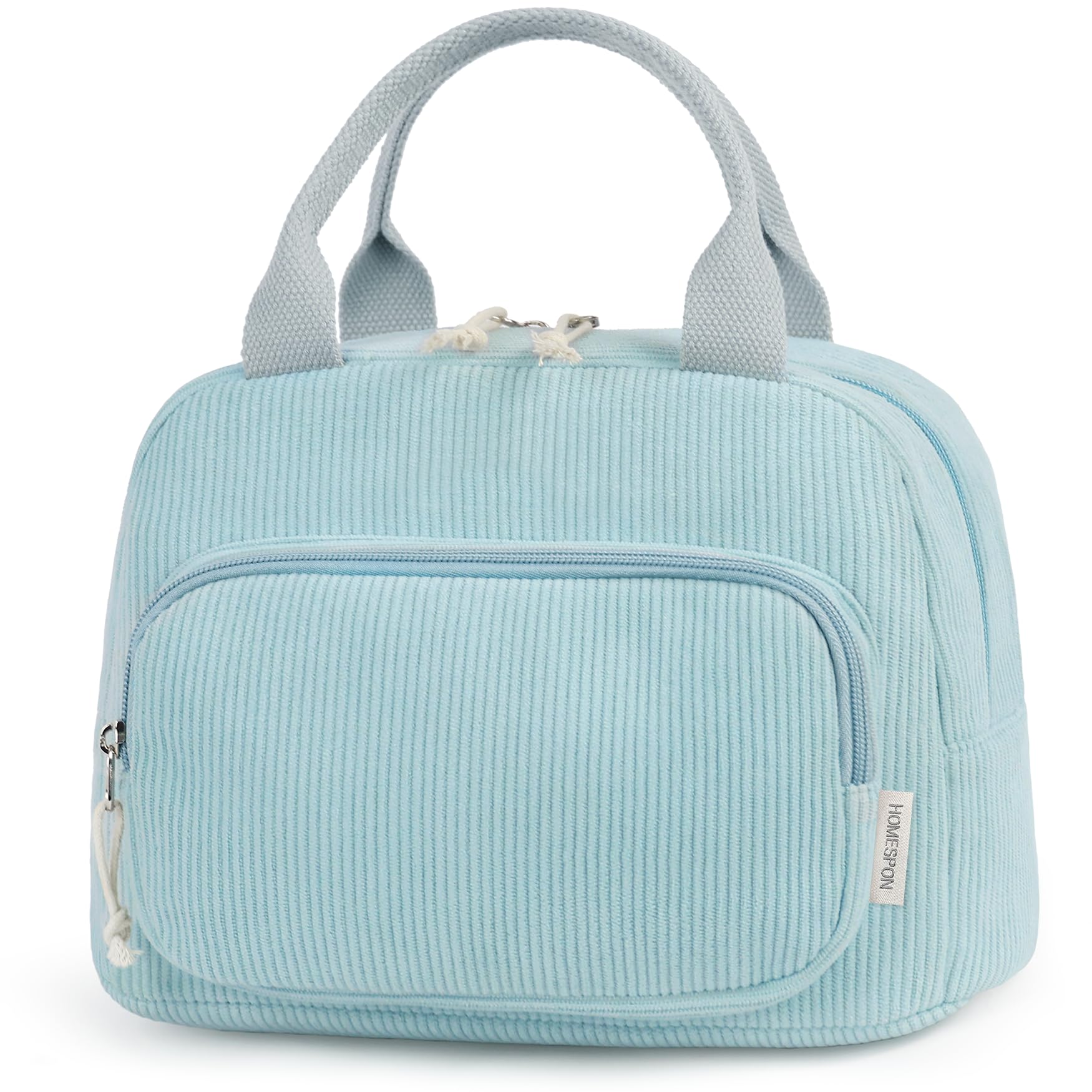 HOMESPON Insulated Lunch Bag for Women Men Adult Cute Corduroy Cool Bag Lunch Box Container Large Capacity Lunch Tote for Work School or Picnic