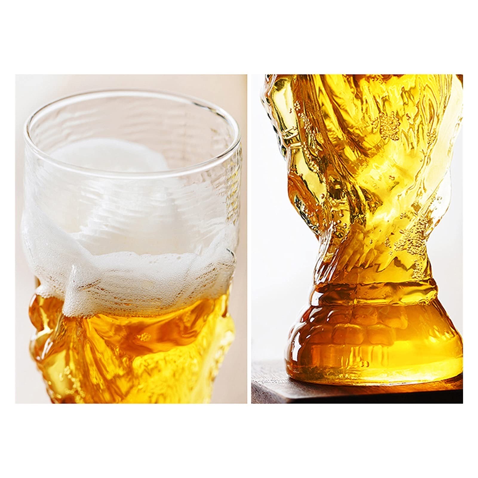 Taza de cerveza， Vasos de cerveza grandes y pesados, jarras de vidrio de 12 onzas, juego de vasos y jarras de cerveza clásicas, ideales for familias, jarras de cerveza