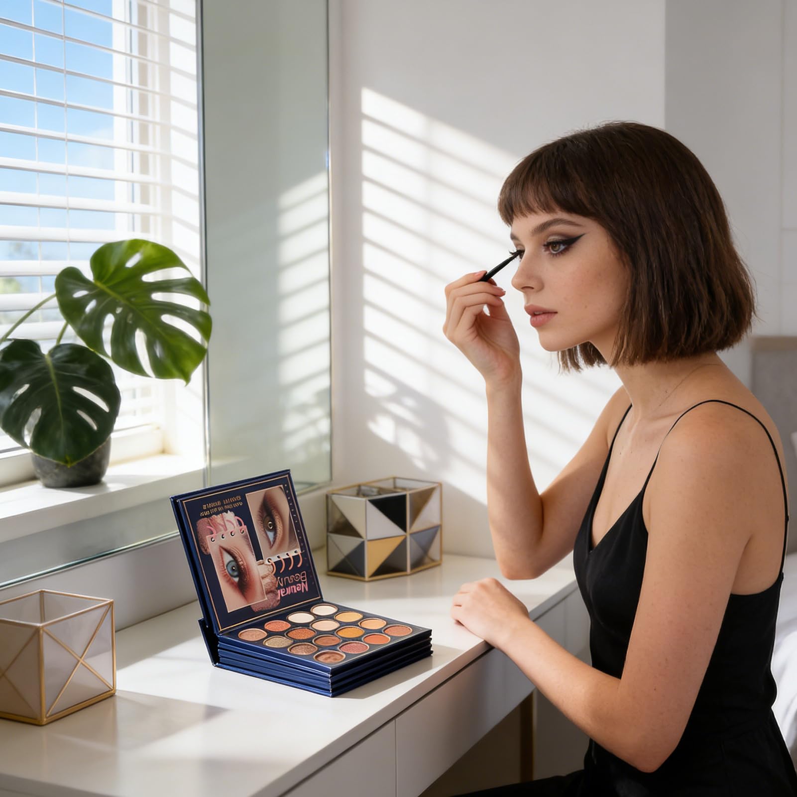 Palette di Ombretti Effetto Lunga Tenuta Fard Corrector Contorno | Trucco in Polvere per Blush e Occhi Per Donne Ragazze Adolescenti Compleanno Vacanza Matrimonio