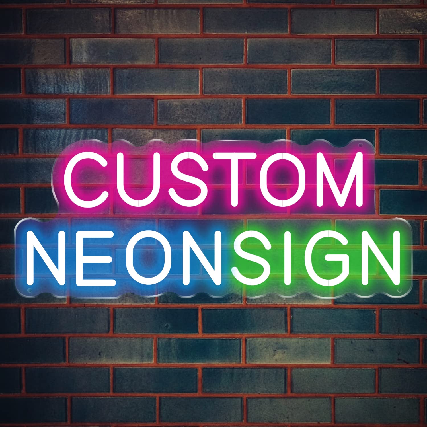NAWO CUSTOM Neon Signs Customizable Neon Signs for Wall Decor,Custom LED Sign Personalized Neon Lights for Bedroom Nail Salon Wedding Birthday Party Business Bar Shop Name Logo