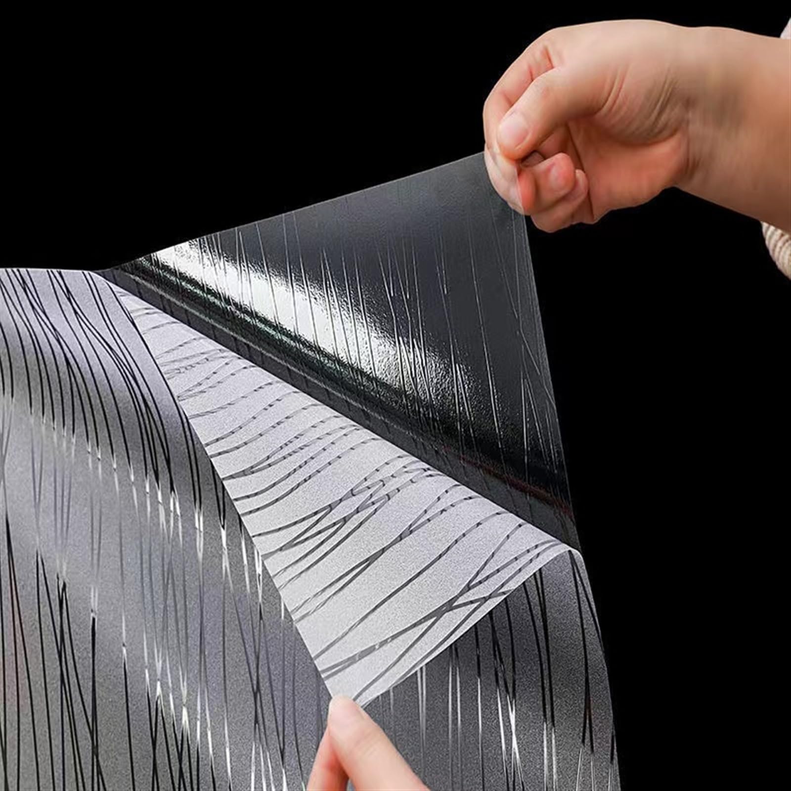 pellicola per vetri finestre Privacy Non Adesivo Anti UV Adesione Statica Pellicola Smerigliata per Finestre Vetri-Autoadesive per Ufficio Bagno (Bianca, 90 * 200CM