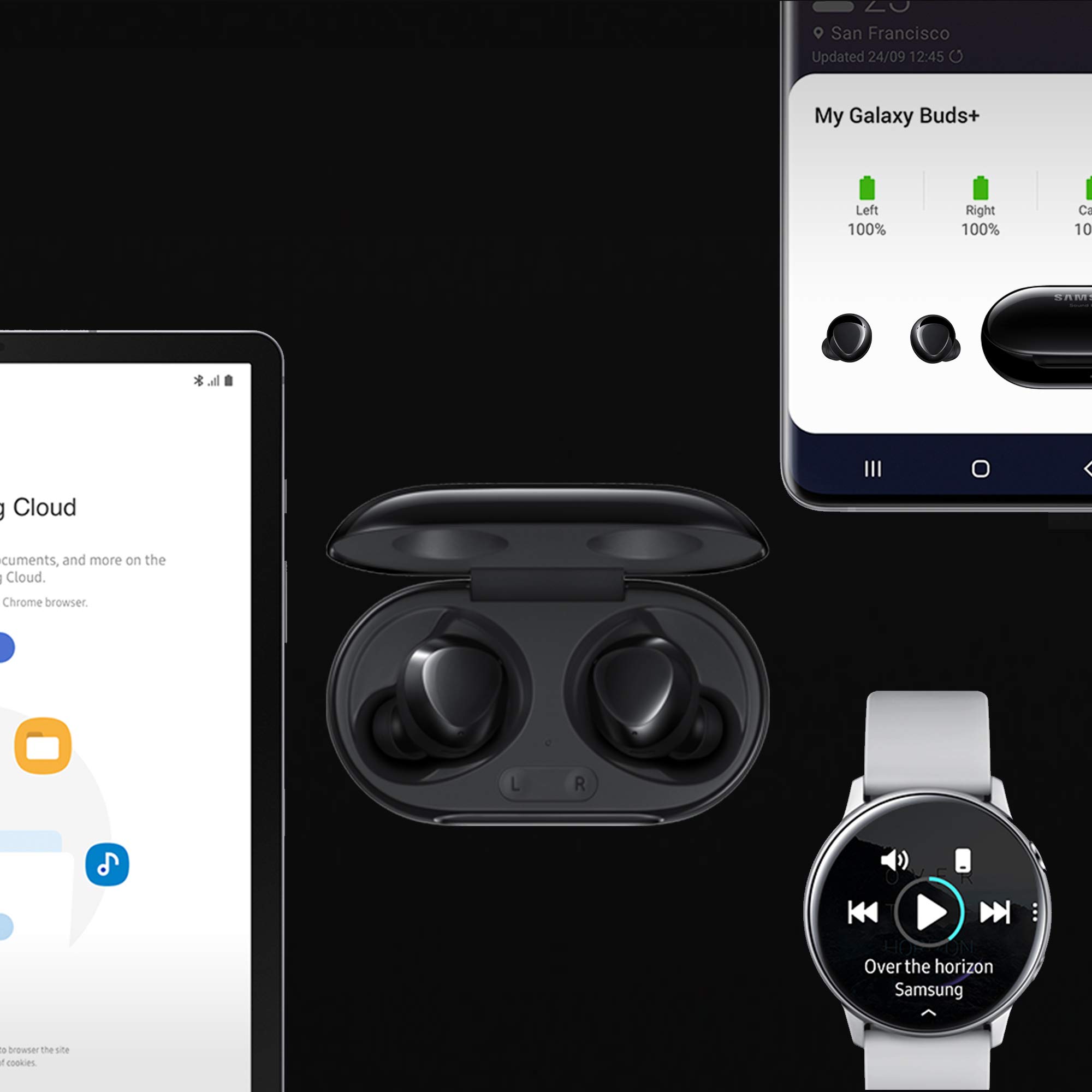 Samsung Galaxy Buds+ Écouteurs sans Fil, Noir