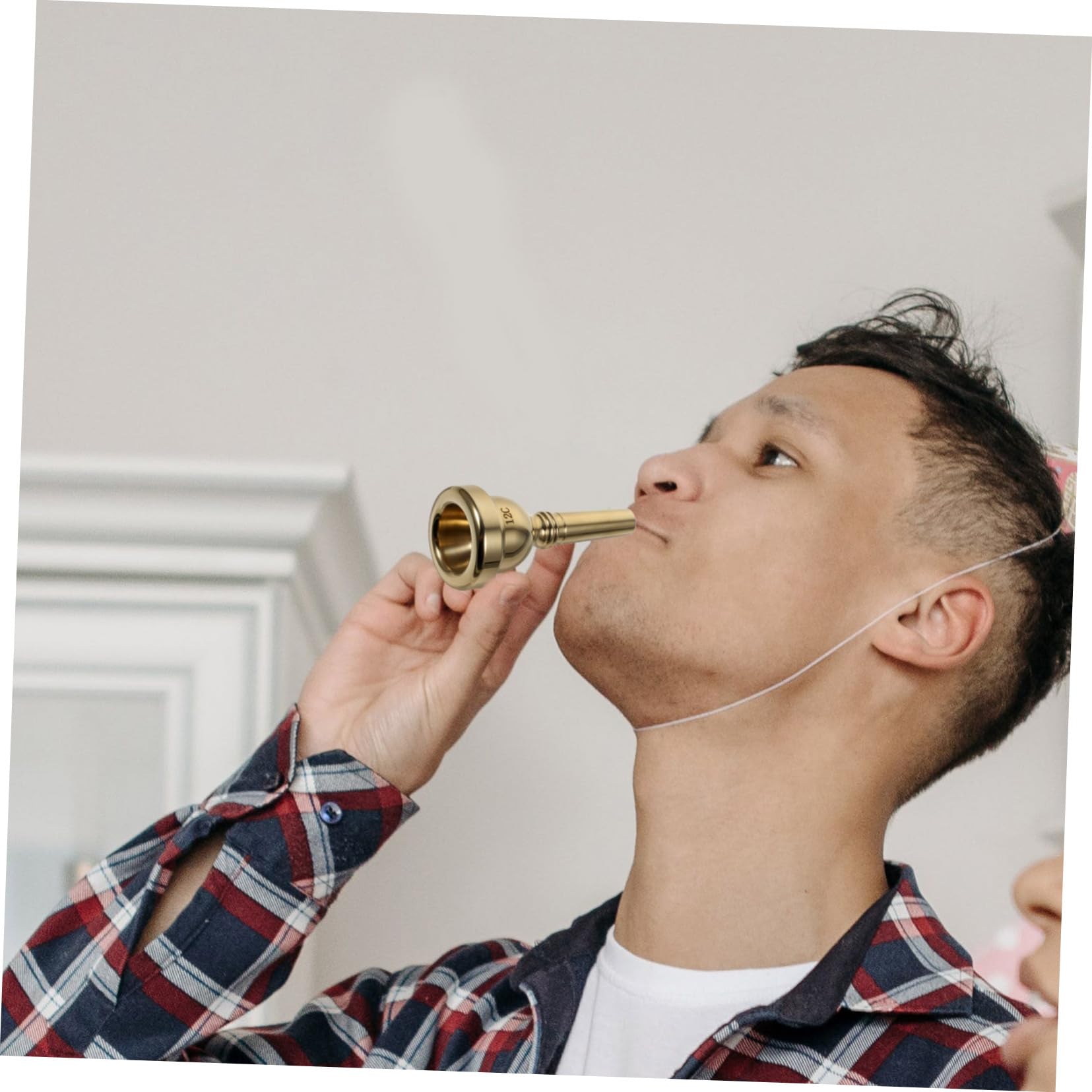 HEMOTON Alto Trombone Metal Mouthpiece French Horn Music Mouthpiece Silver Horn Copper for Trombone Parts