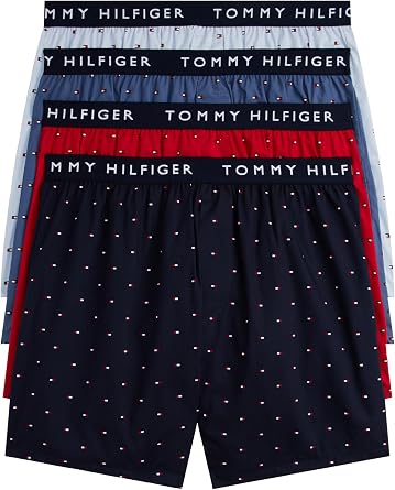 Tommy Hilfiger Woven Cotton Boxer 4-Pack