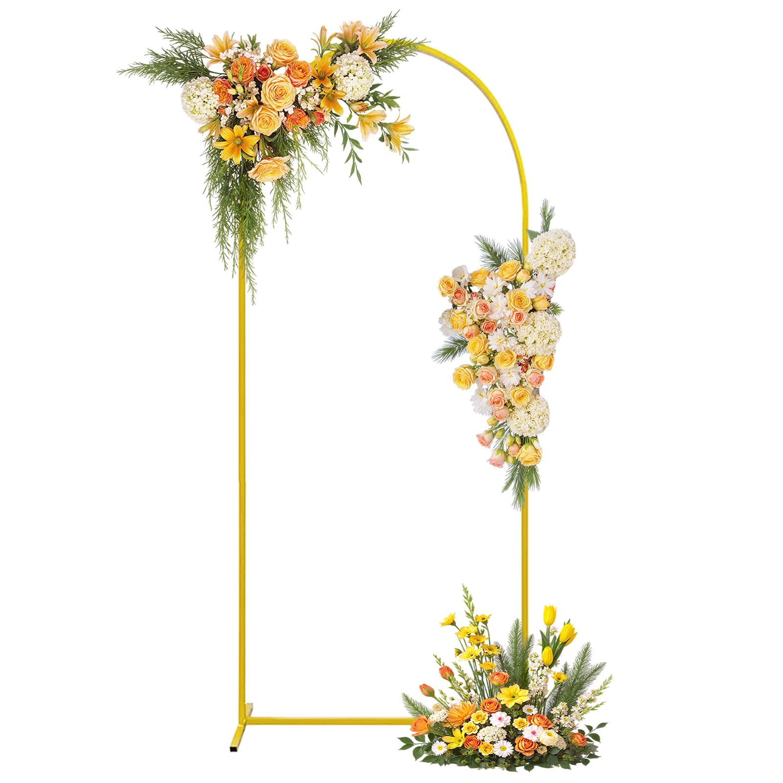 1,8M Soporte para Fondo De Arco De Boda Arco De Globos Metal Dorado Marco De Arcos De Boda para DecoracióN De Bodas Fiestas De CumpleañOs — view 2