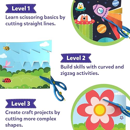 Miniatura 4 de Skillmatics Kit de actividades de arte y manualidades recortar, recortar, desarrollar habilidades de tijera, sensación viral de TikTok, rellenos de