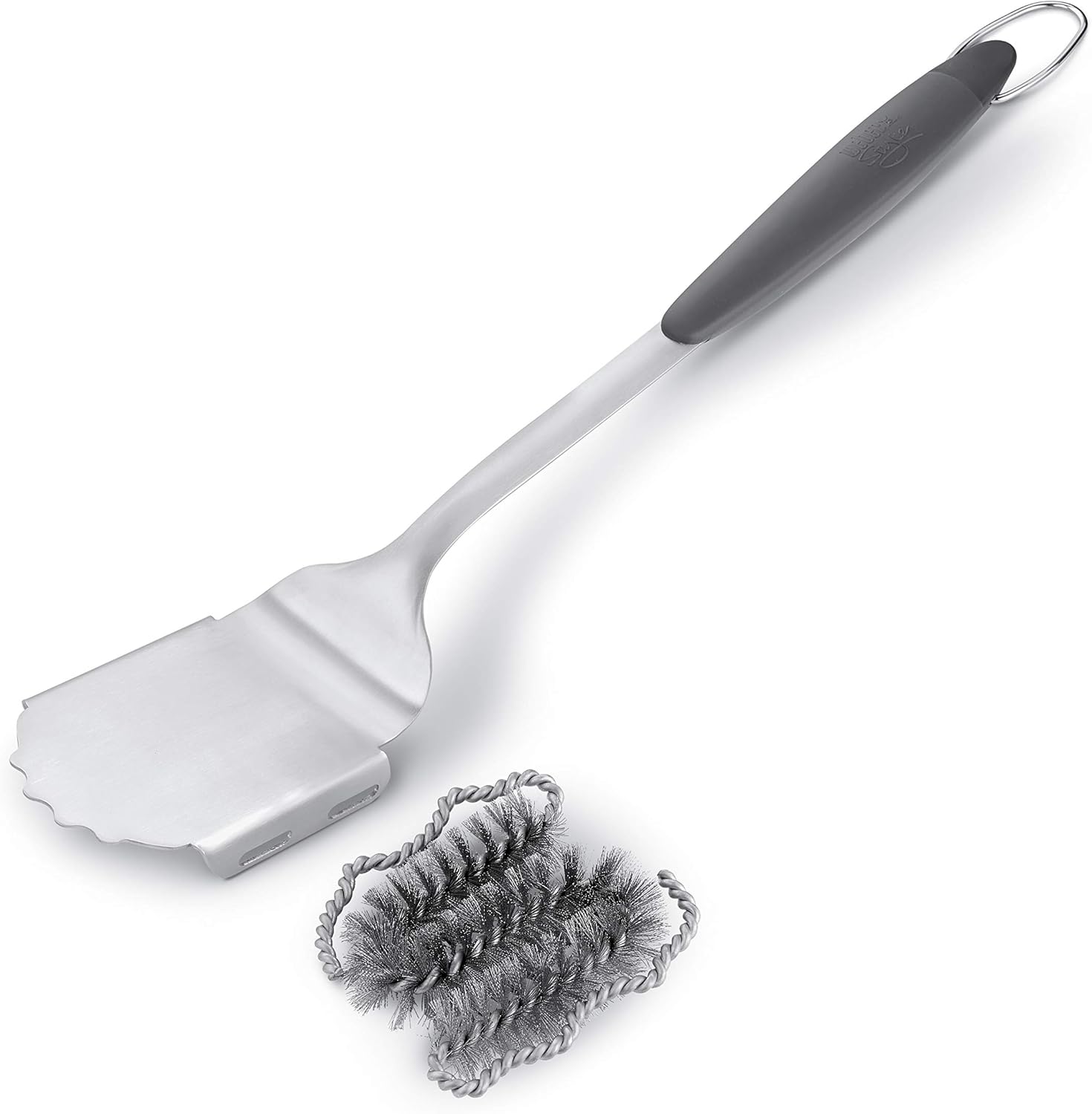 Weber Style Stainless Steel Grill Brush With Replaceable Head