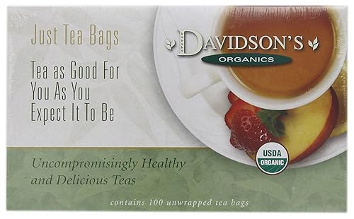 Miniatura 31 de Davidson's Organics, Genmaicha, 100 bolsas de té sin envolver