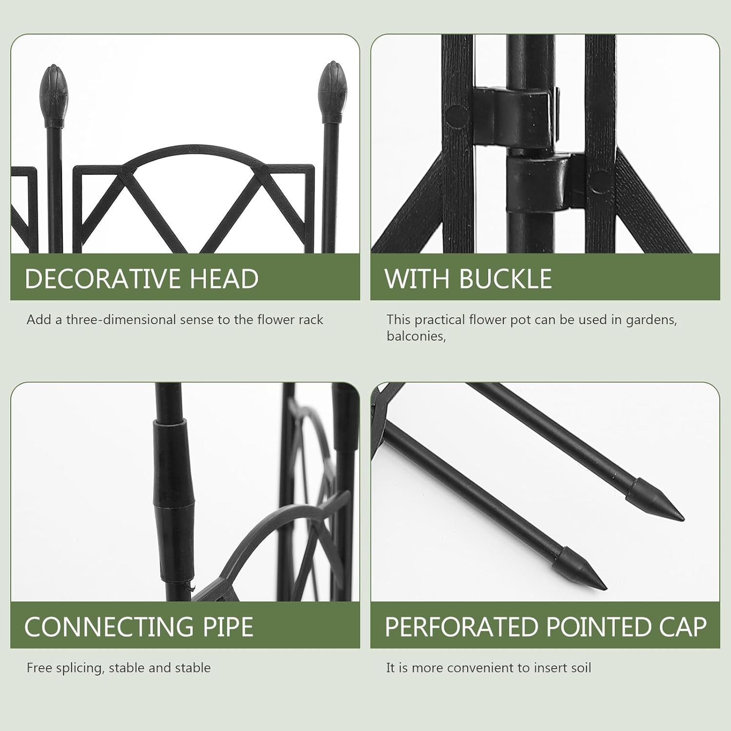 Angoily Steel Garden Trellis Climbing Frame Plant Support Rack for Outdoor Indoor Vines Flowers Vegetables Reusable Metal Plant Stand for Garden Supplies