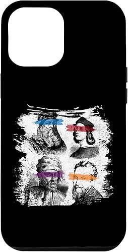 Vista 7 de iPhone 11 Pro Max Ninja Art Renaissance Artist Drawing Estudiante de arte Estuche para artista