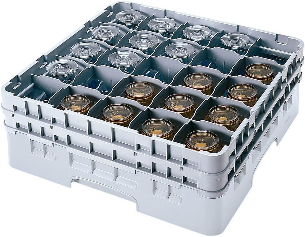 Cambro Camrack Soft Gray Full Size Glass Rack for Glasses