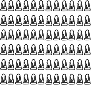 12 Pieces 1 Inch Enlarged Mouth Clip Sling Clasp Hook for Keychain Snap Hooks Outdoor Bag Backpack Tactical Carabiners
