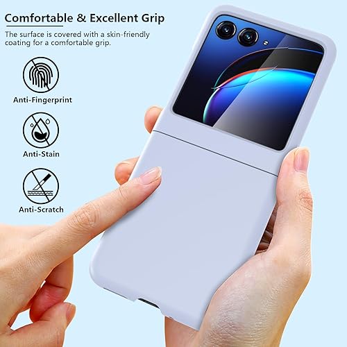 Miniatura 4 de Funda para Motorola Razr Plus 2023, delgada, a prueba de golpes, dura, protectora para Moto Razr+  Moto 40 Ultra (morado)