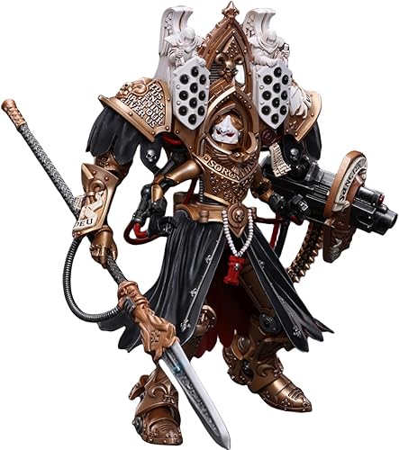 Miniatura 2 de HiPlay JoyToy Warhammer La Herejía Horus Figura Coleccionable Adepta Sororitas Abadesa Sanctorum Morvenn Vahl 118 Escala Figuras de acción JT8872