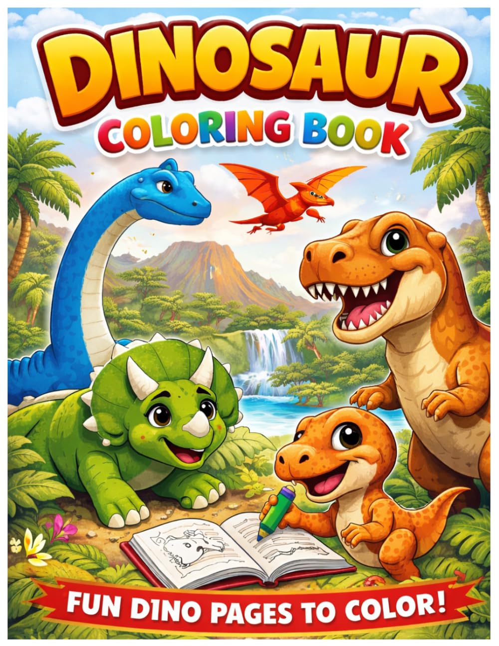 Dino Coloring Booking