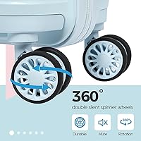 Vista 4 de Melalenia Luggage Sets 3 Piece Expandable Suitcase Set, PP Hardshell Suitcase with Spinner Wheels,Lightweight Carry On Luggage with TSA Lock for