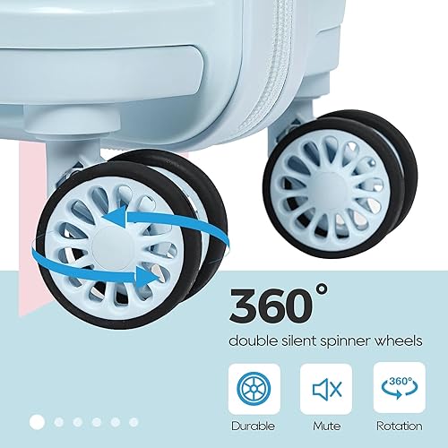 Miniatura 4 de Melalenia Luggage Sets 3 Piece Expandable Suitcase Set, PP Hardshell Suitcase with Spinner Wheels,Lightweight Carry On Luggage with TSA Lock for