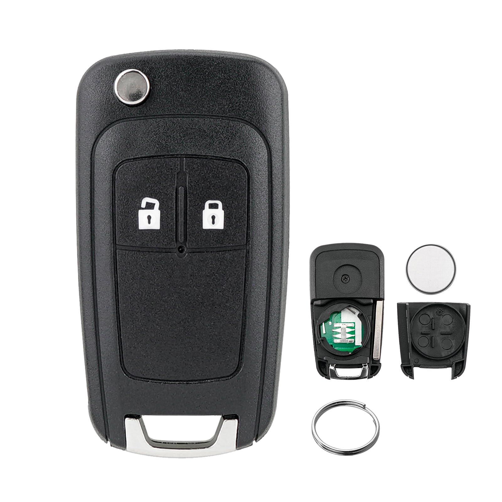 433MHZ Remote Key Fob for Vauxhall Astra J Insignia Zafira B Meriva Cascade Adam Mokka Corsa E For 2 Buttons Vauxhall Key Fob Replacement with 46chip