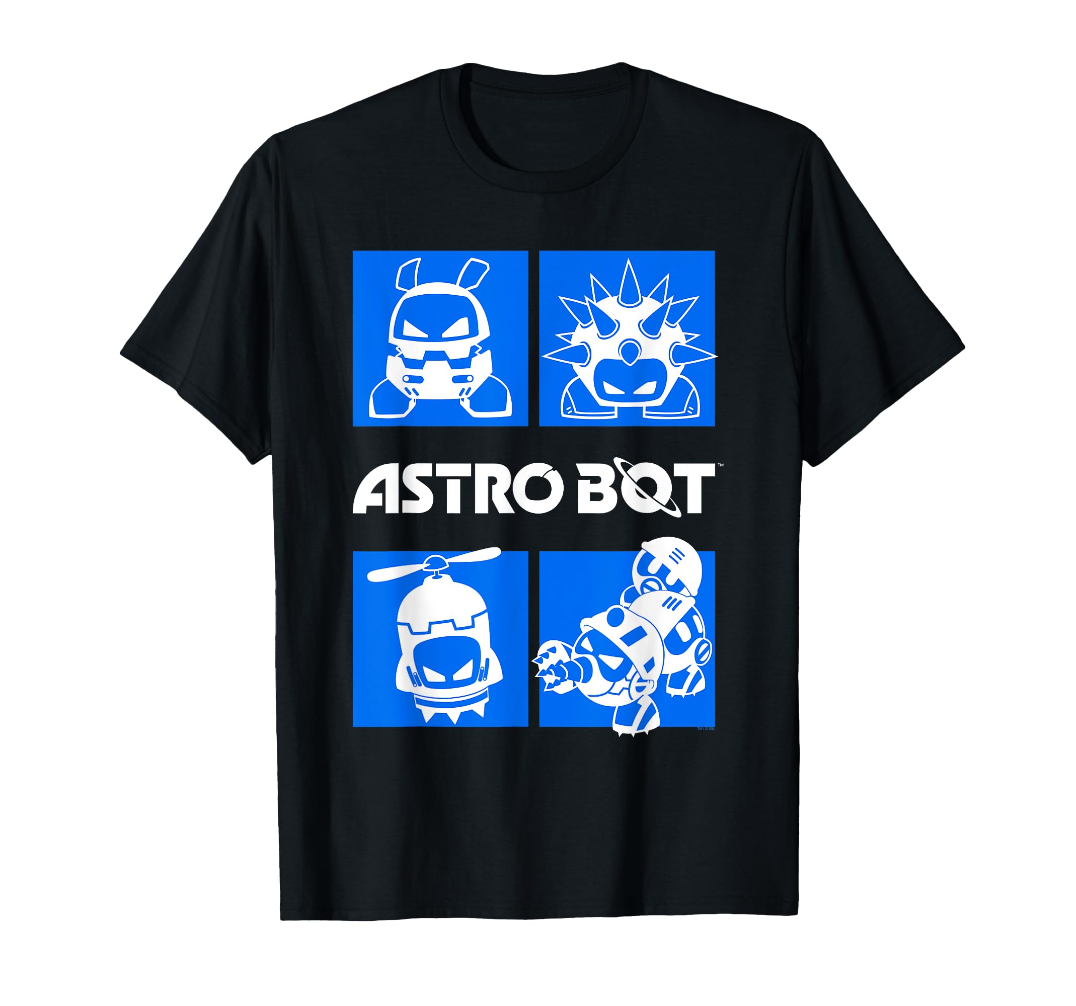 Astro Bot Video Game Enemies PlayStation T-Shirt