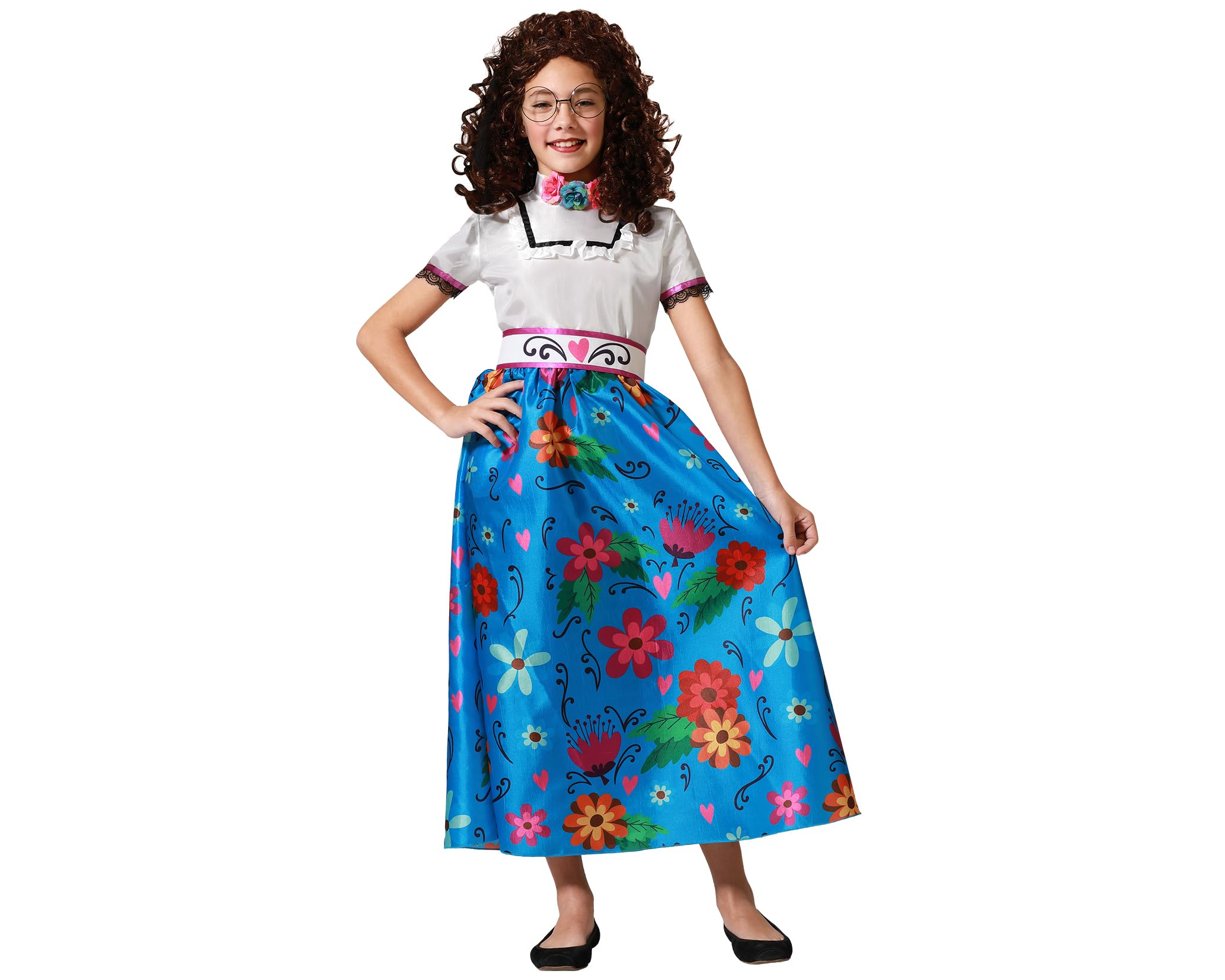 Atosa Child's Blue Colombian Costume for Girls 10-12 Years