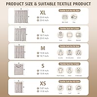 Vista 2 de HEAVYWOOD Bolsa de malla de algodón de 4 piezas, bolsa de lavado orgánico para lavadora, bolsas de lencería para lavar prendas delicadas