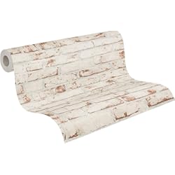 Revestimiento Vintage Para Paredes A.S. Création 907813 Papel Pintado no Tejido, Rojo, Marrón, 10.05 m x 0.53 m